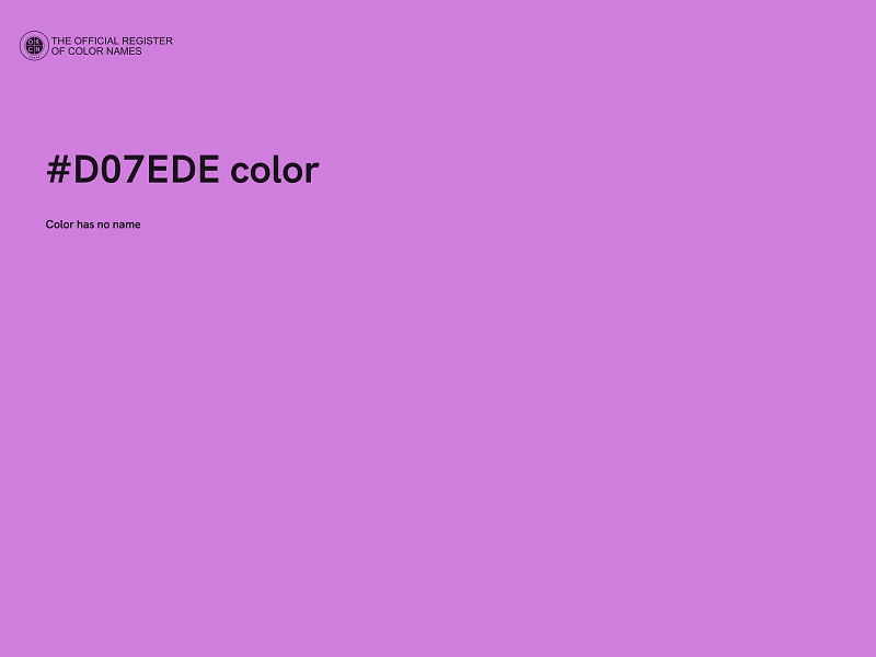 #D07EDE color image