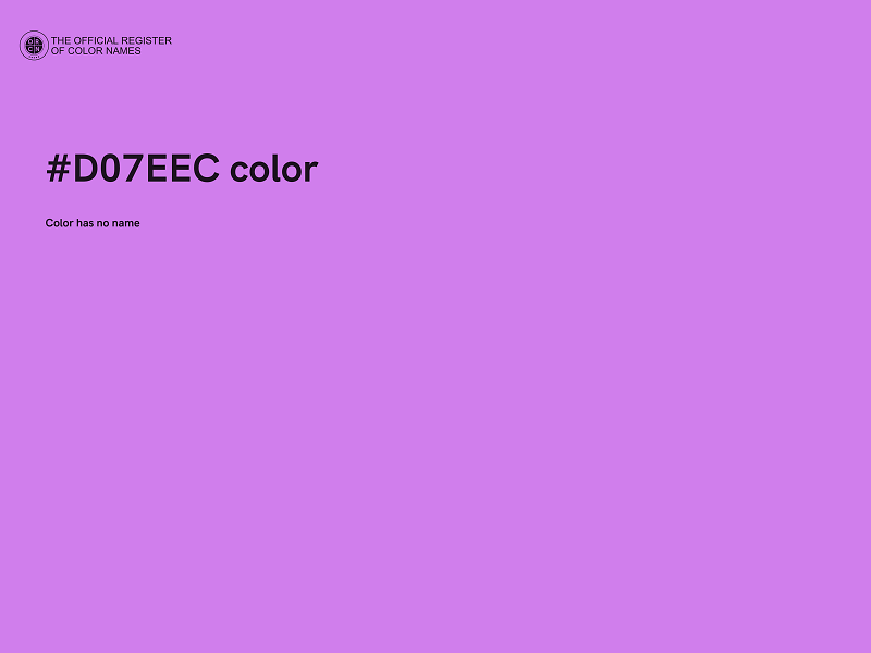 #D07EEC color image