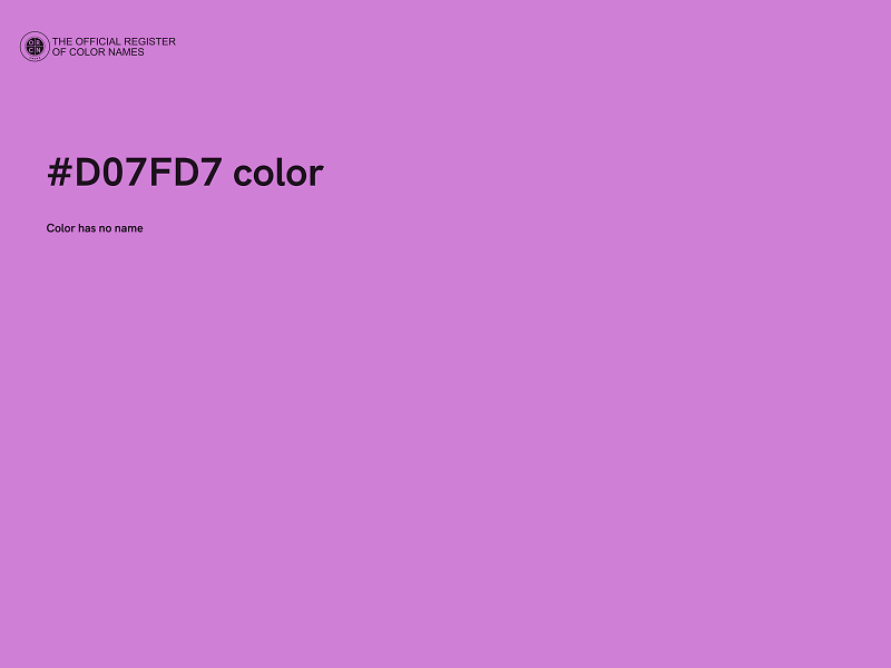 #D07FD7 color image