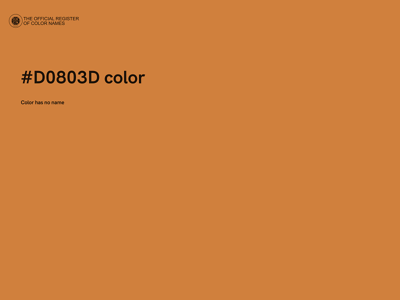 #D0803D color image