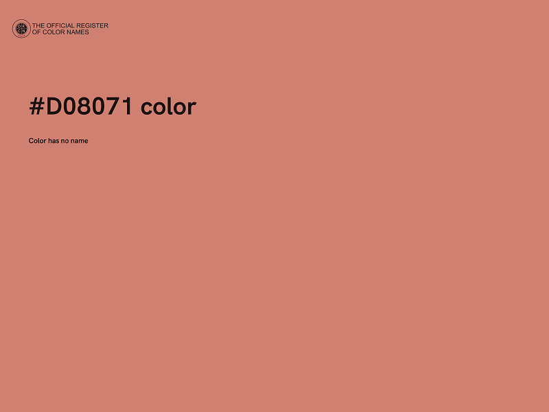 #D08071 color image
