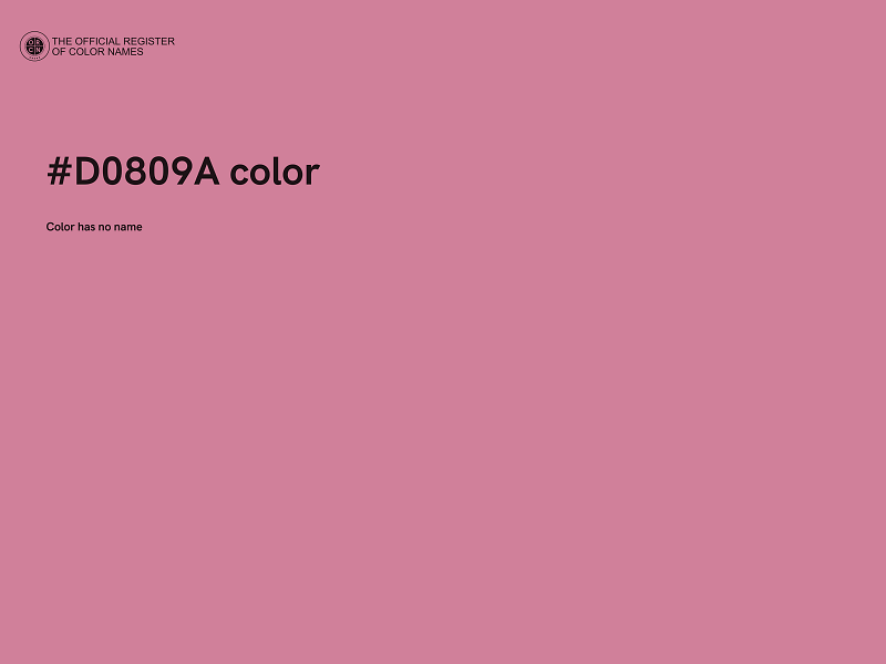 #D0809A color image