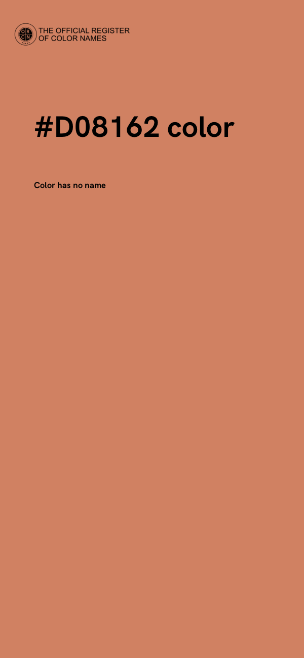 #D08162 color image