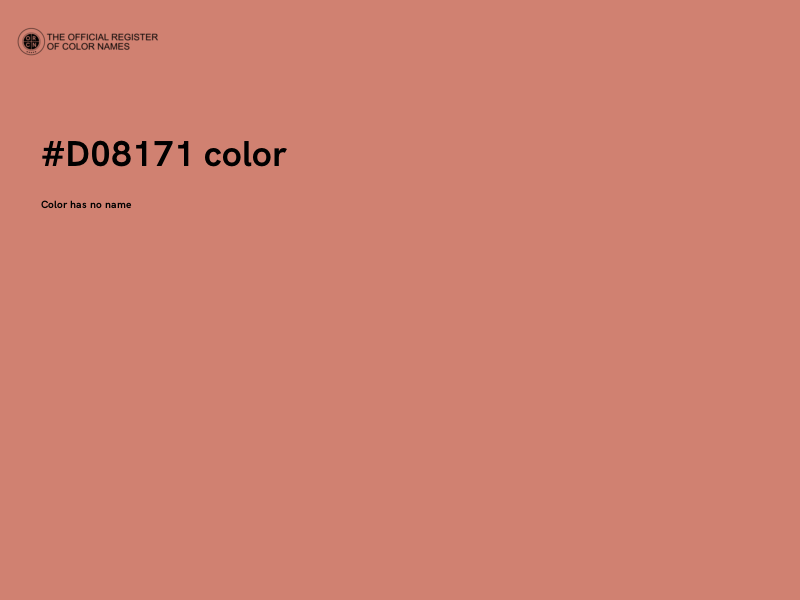 #D08171 color image