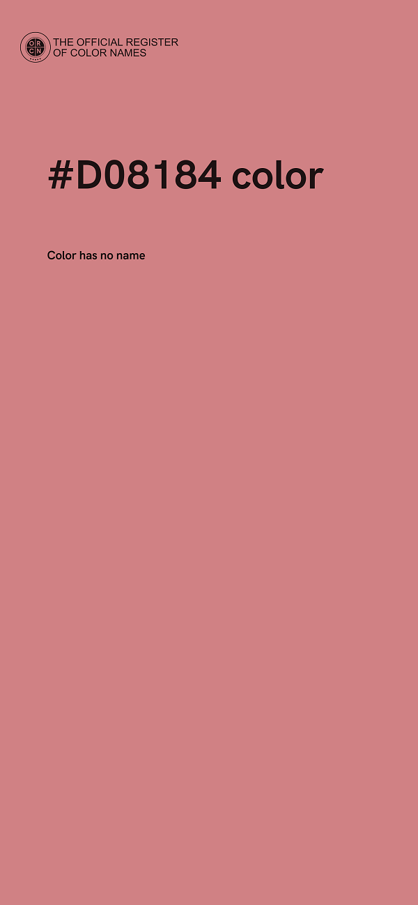 #D08184 color image