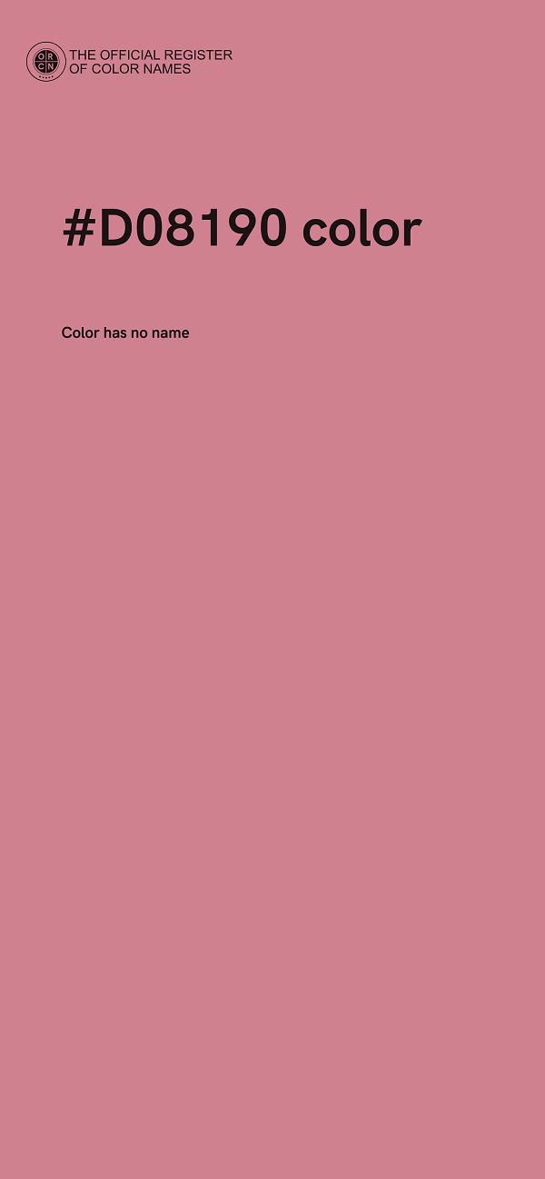 #D08190 color image
