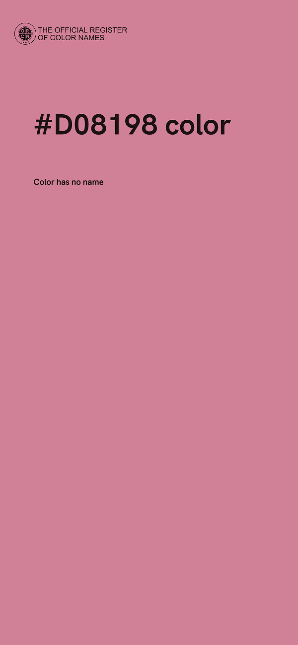 #D08198 color image