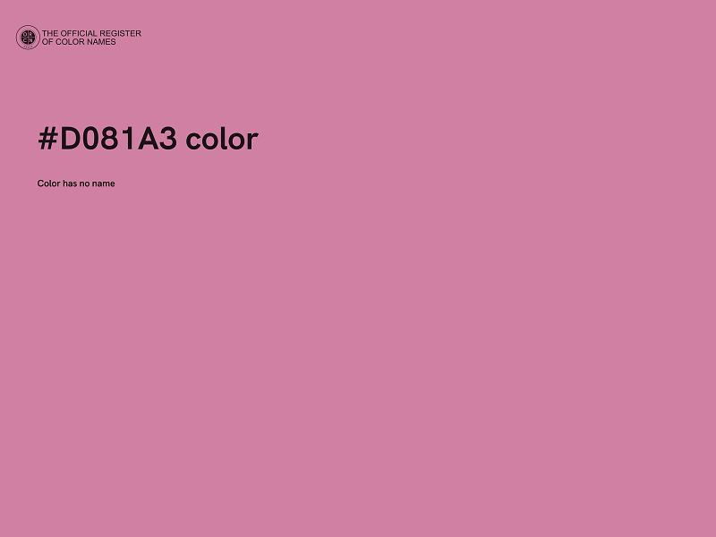 #D081A3 color image