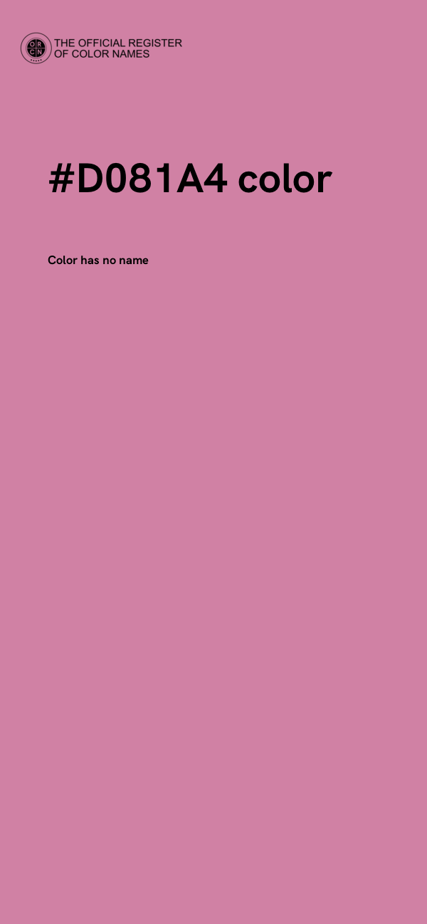 #D081A4 color image