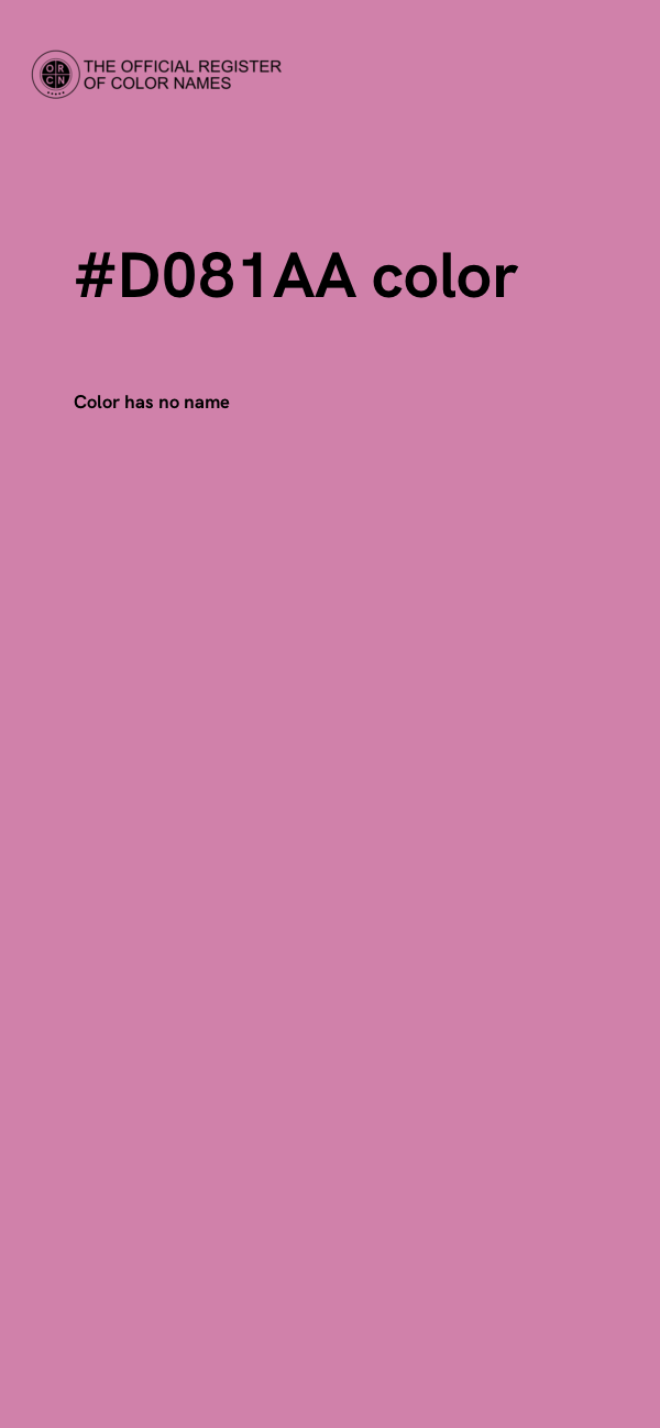 #D081AA color image