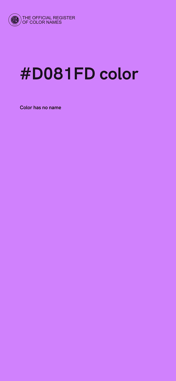 #D081FD color image