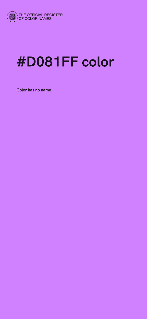 #D081FF color image