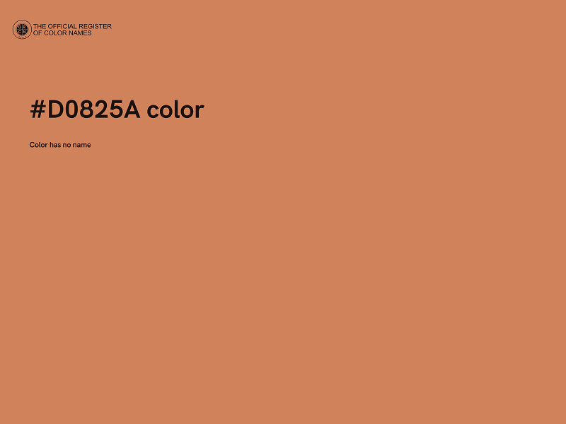 #D0825A color image