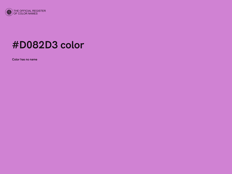 #D082D3 color image