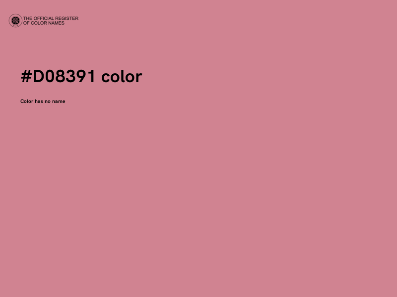 #D08391 color image
