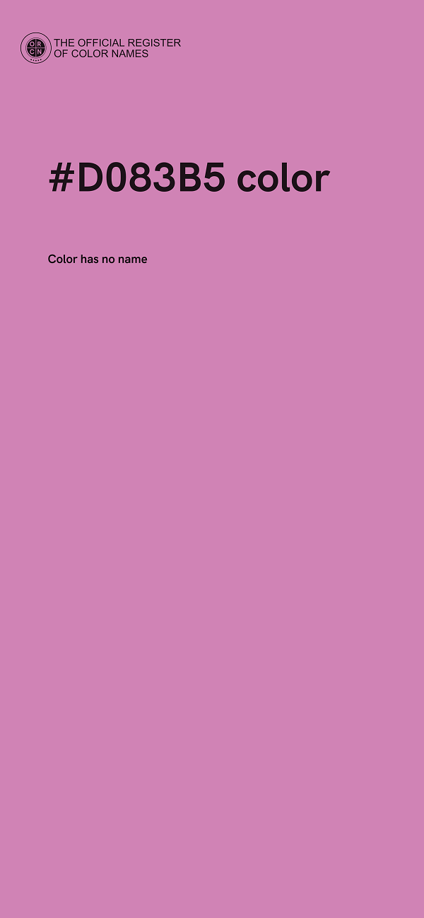 #D083B5 color image