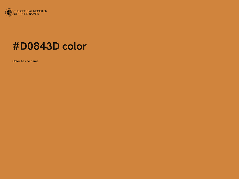 #D0843D color image