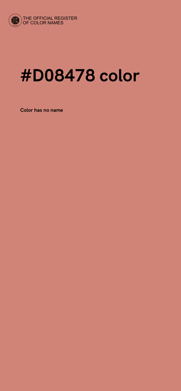 #D08478 color image