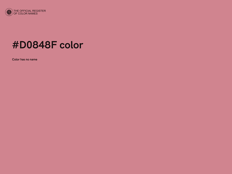 #D0848F color image