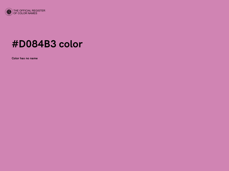 #D084B3 color image