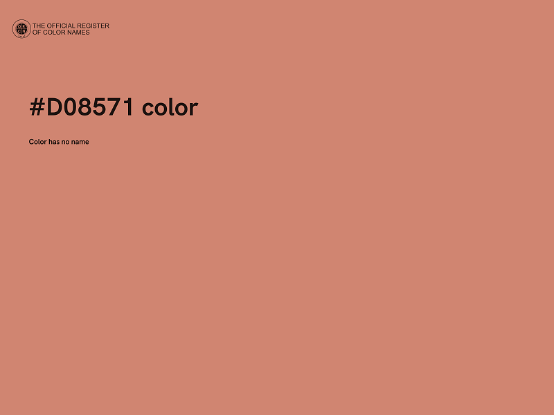 #D08571 color image