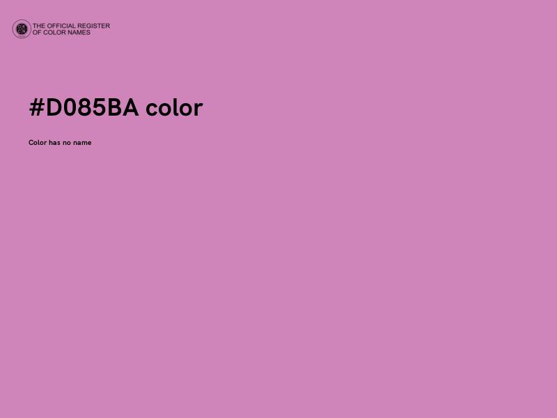 #D085BA color image
