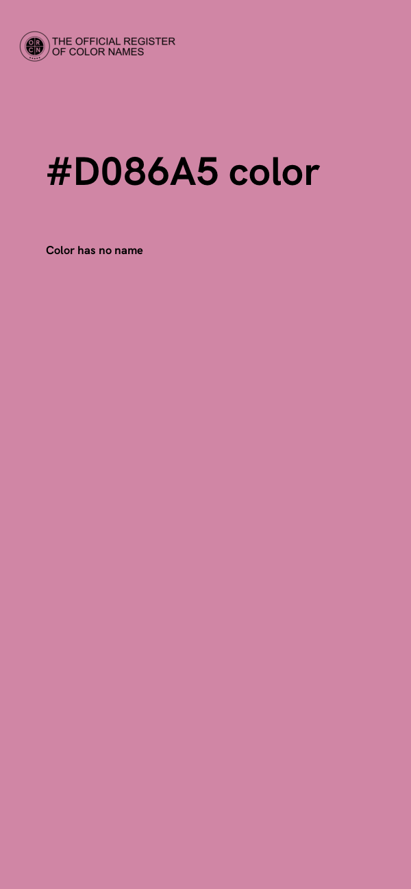 #D086A5 color image
