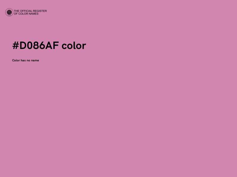 #D086AF color image