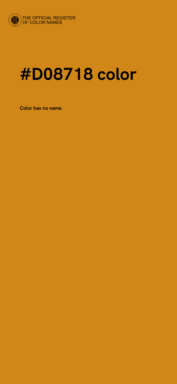 #D08718 color image