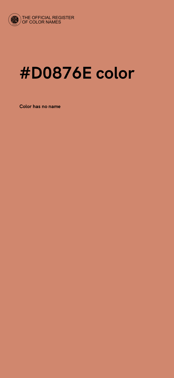 #D0876E color image