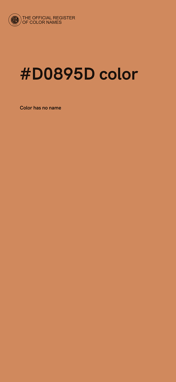 #D0895D color image