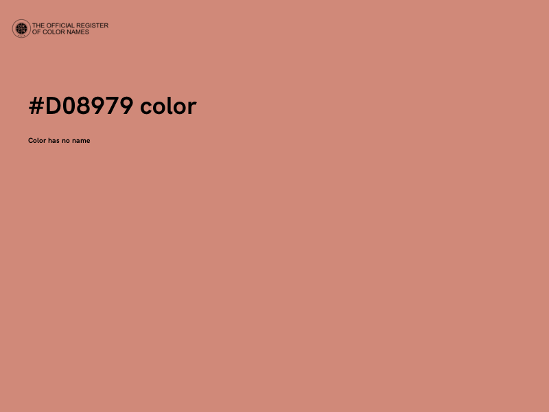 #D08979 color image