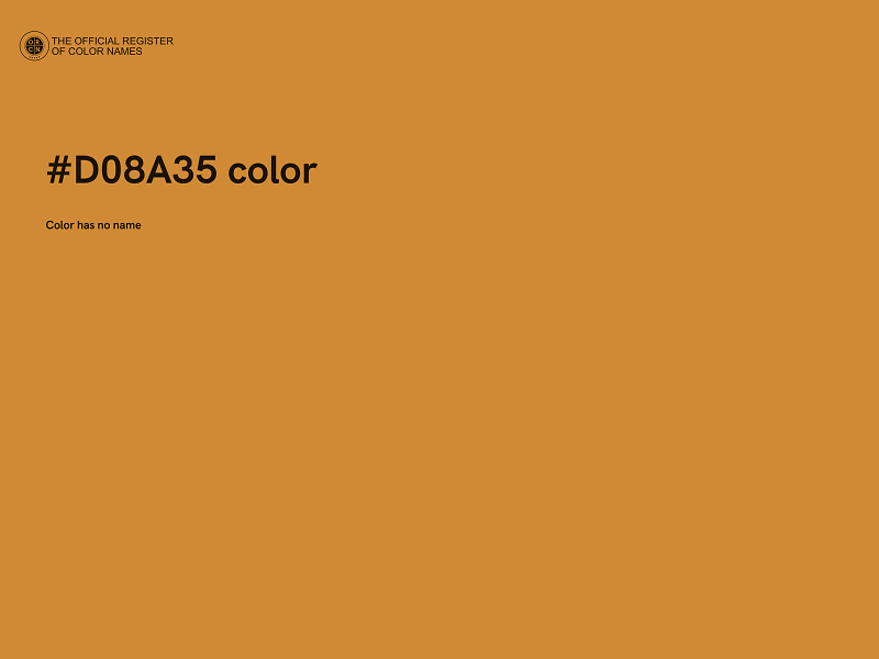 #D08A35 color image