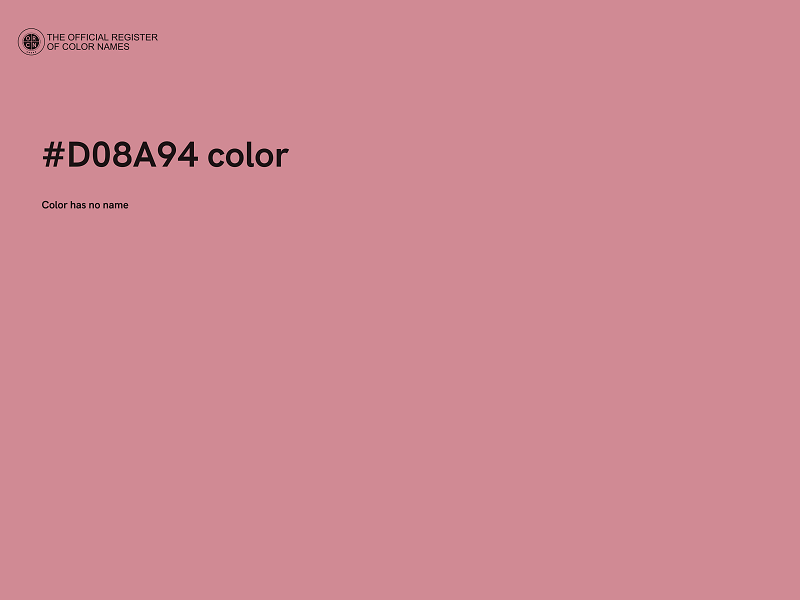 #D08A94 color image