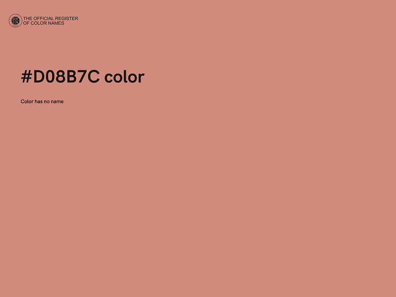 #D08B7C color image