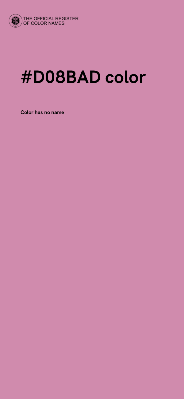#D08BAD color image