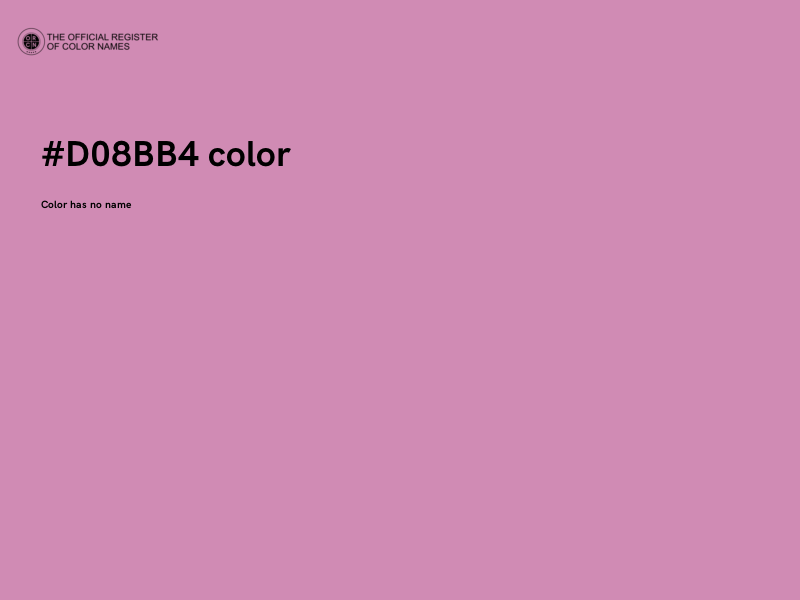 #D08BB4 color image