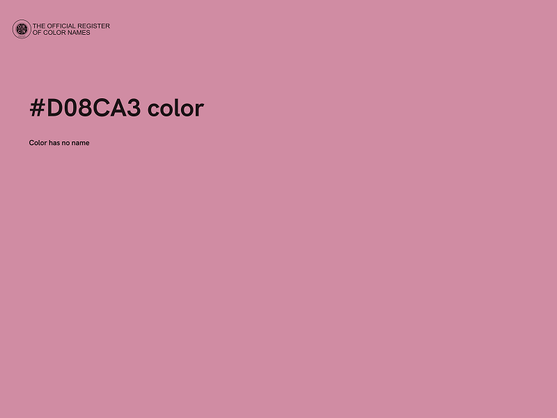 #D08CA3 color image