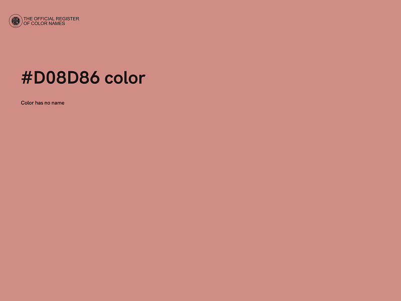 #D08D86 color image