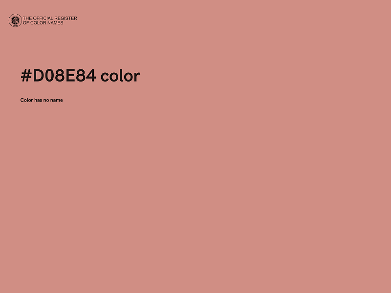 #D08E84 color image