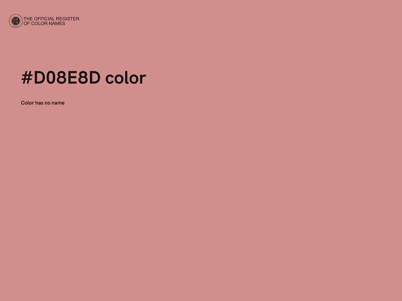 #D08E8D color image