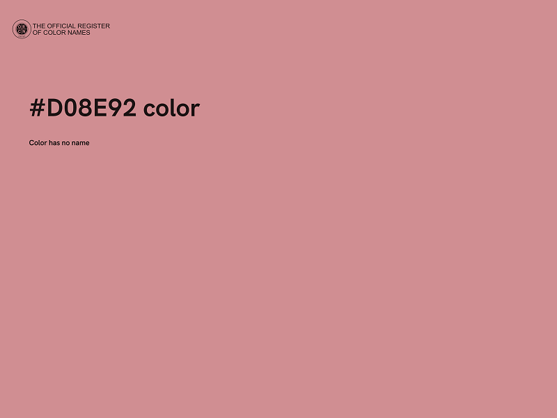 #D08E92 color image