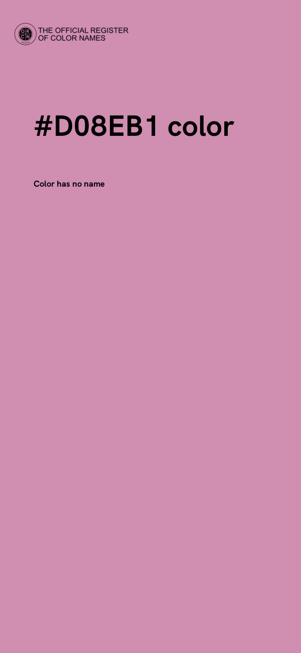#D08EB1 color image