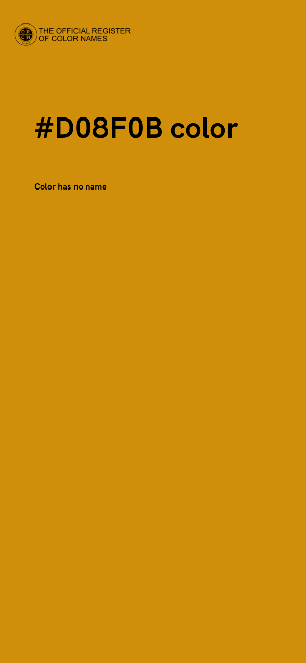 #D08F0B color image