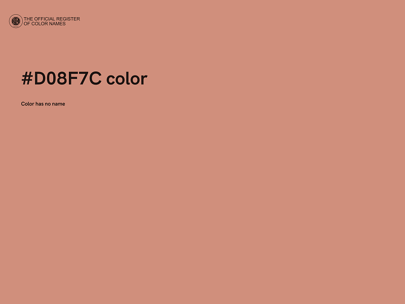 #D08F7C color image