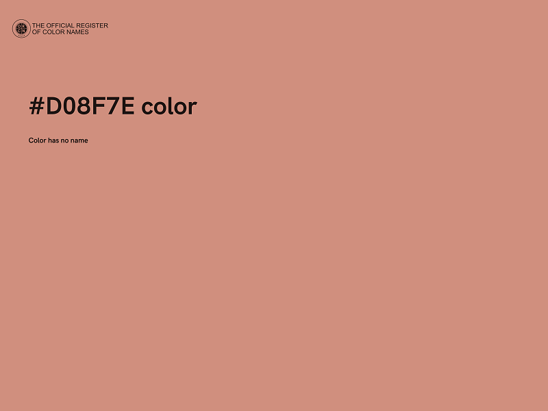 #D08F7E color image