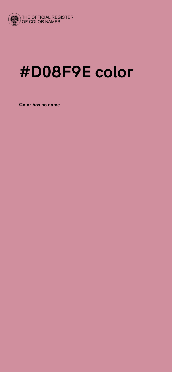 #D08F9E color image