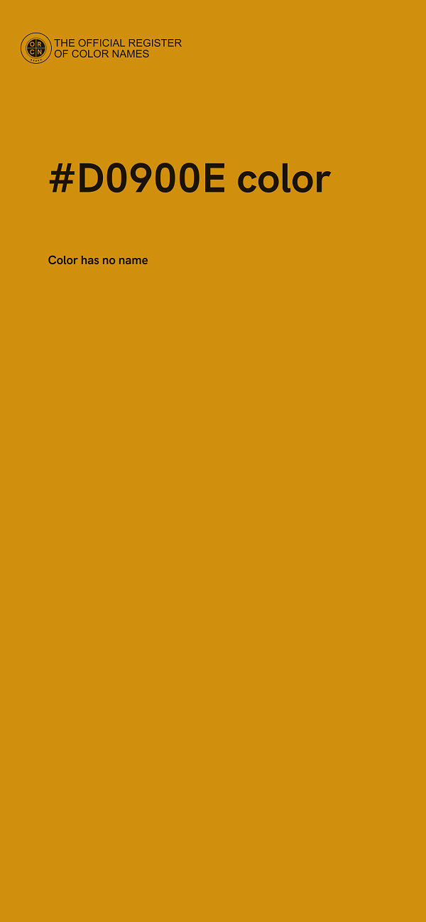 #D0900E color image
