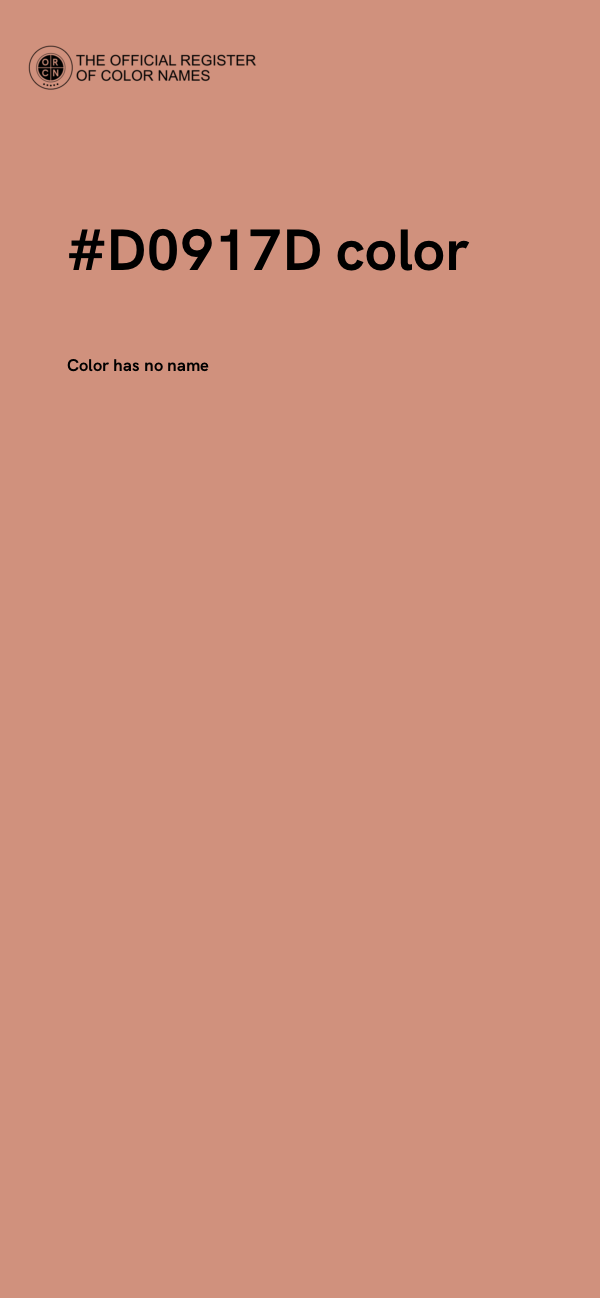 #D0917D color image