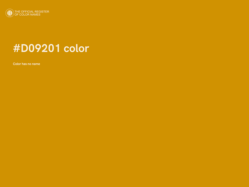 #D09201 color image